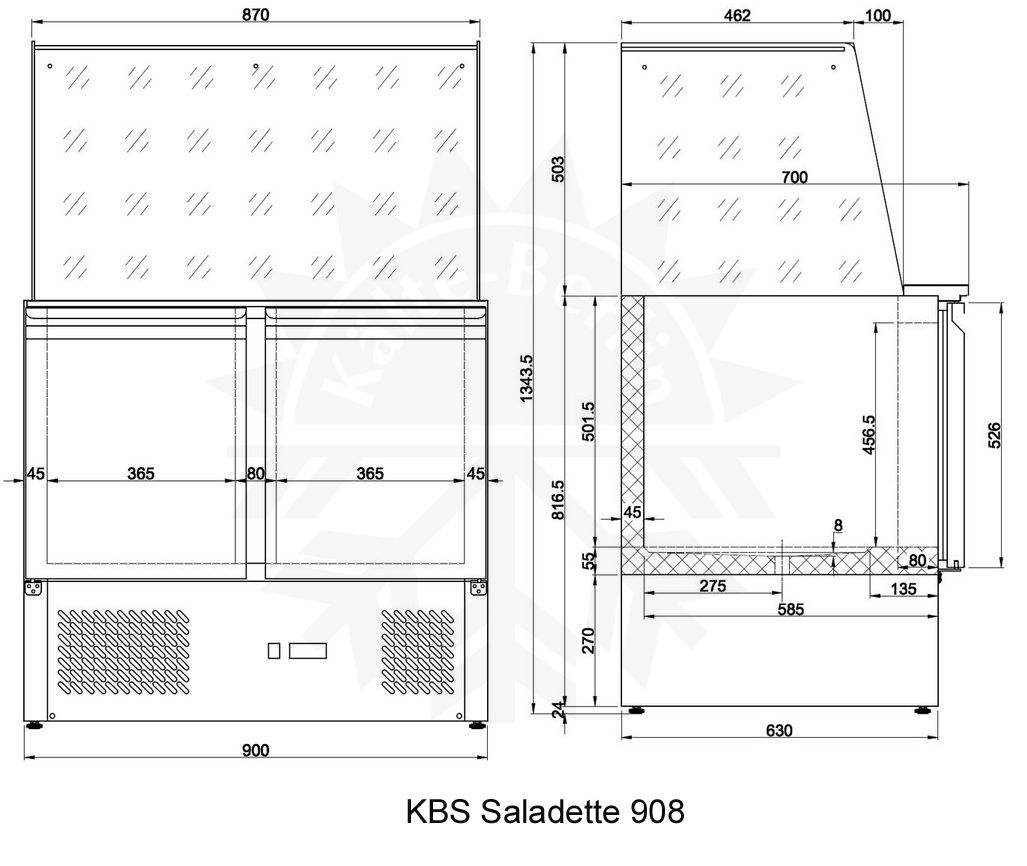 Bild 5: KBS Saladette 908 mit Glasaufbau