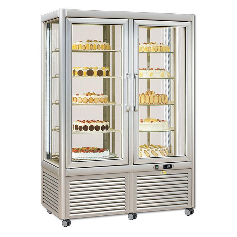 Bild 1: KBS Panoramavitrine Prisma 800 TN/PF Silber mit 10 Rosten