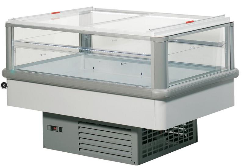 Bild 1: KBS Tiefkühlinsel Felix 2600-TK mit Glasschiebedeckel