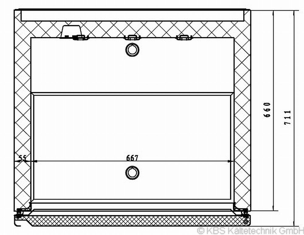 Bild 8: KBS Umluft Gewerbekühlschrank KBS 502 U CHR