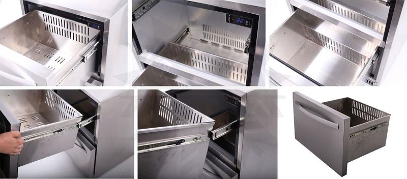 Bild 3: KBS UKS-140 Kühlschrank mit 2 Schubladen