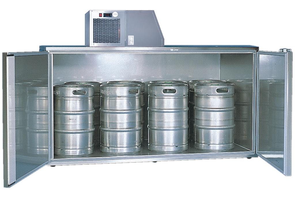 Bild 1: KBS FK8 Fasskühler-Gehäuse für 8 Fässer
