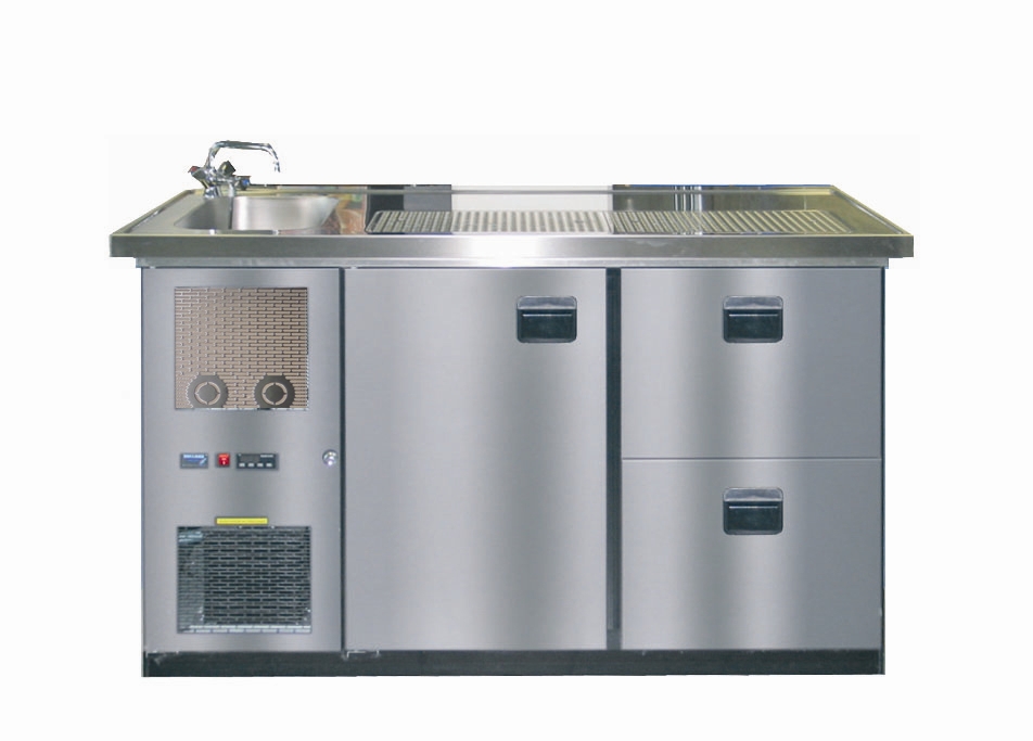 Bild 1: KBS Getränketheke Paris 1 Becken links ohne Abdeckung