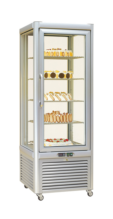 Bild 1: KBS Panoramatiefkühlvitrine Prisma 400 TBV/PF Bronze