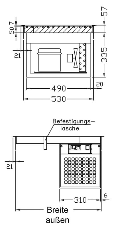 Bild 2: Nordcap Kühlplatte KP-EN 2, steckerfertig