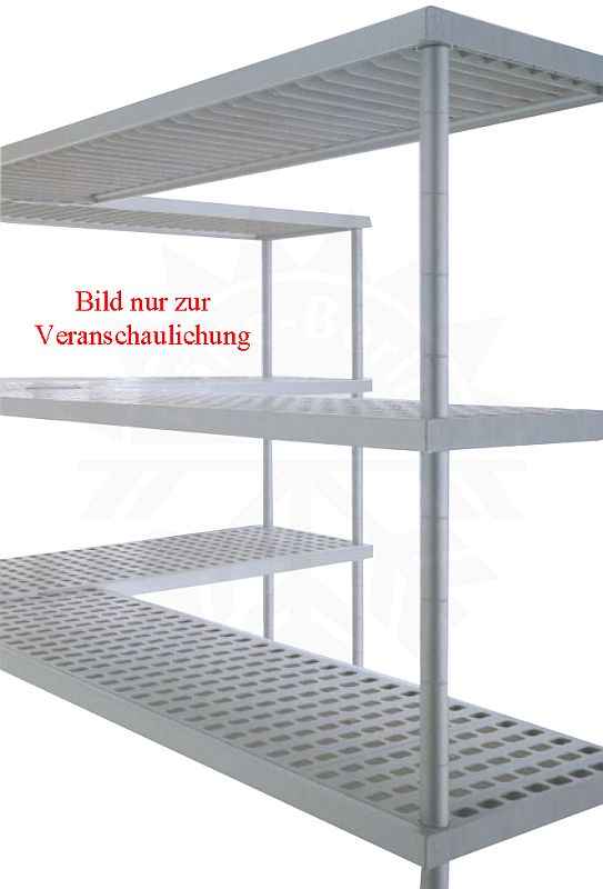 Bild 1: K+T Regalsystem für Eckkühlzelle Ecktiefkühlzelle 1370x1370x2160