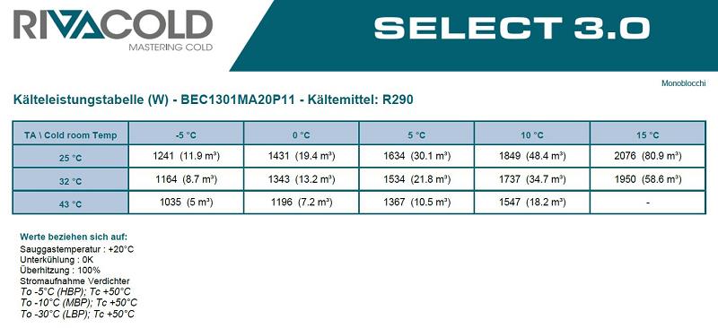 Bild 5: Rivacold NK Deckenaggregat BEST BEC1301MA20P11