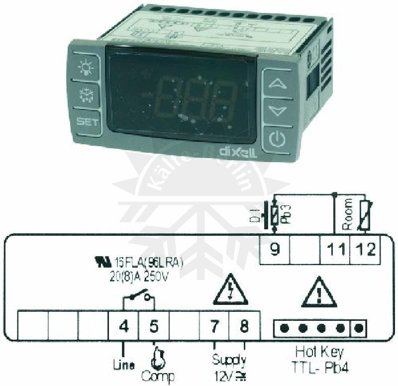 Bild 1: Digitales Thermostat Dixell XR20CX-0N0C1 12V