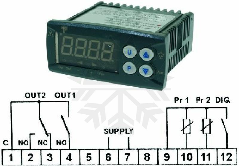 Bild 1: Temperatur Regler Tecnologic Y39 HRR 230V  NTC/PTC
