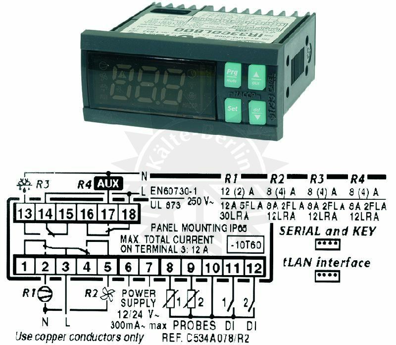 Bild 1: Elektronisches Thermostat Carel IR33COLB00 12-24Vac NTC