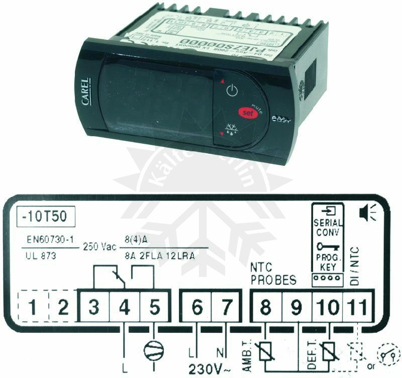Bild 1: Elektronisches Thermostat Carel PJEZS00000 230V NTC