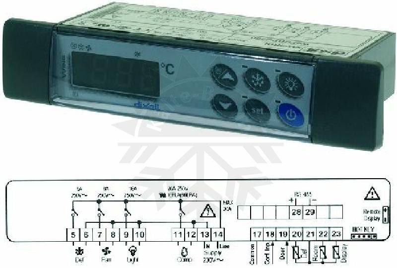 Bild 1: Digitales Thermostat Dixell XW260L-5N0C5
