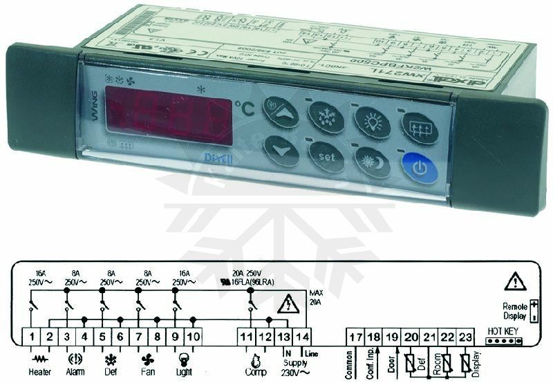 Bild 1: Digitales Thermostat Dixell XW271L-5N0C1