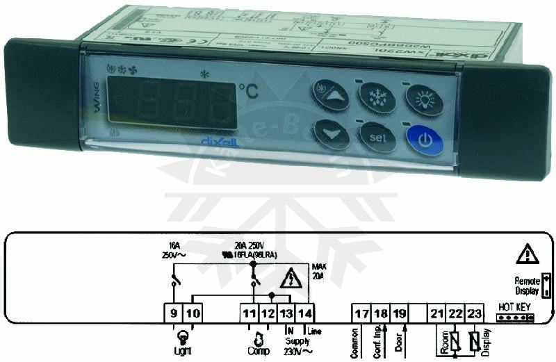 Bild 1: Digitales Thermostat Dixell XW220L-5N0C1