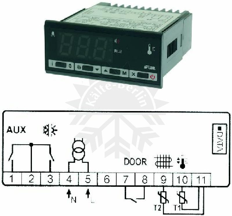 Bild 1: Digital LAE Thermostat AT1-5BS2E-BG 230V NTC/PTC