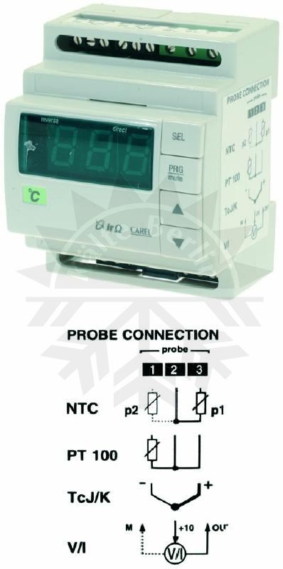 Bild 1: Kühlstellenregler Carel IRDRW3000 24-230V 4.20mA