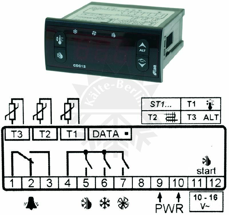 Bild 1: Digital LAE Thermostat CDC123T1R4F 12V PTC