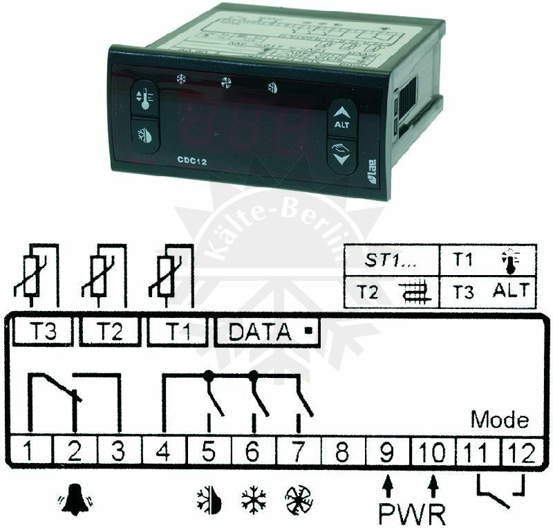 Bild 1: Digital LAE Thermostat XDC123T1R8F 12V PTC
