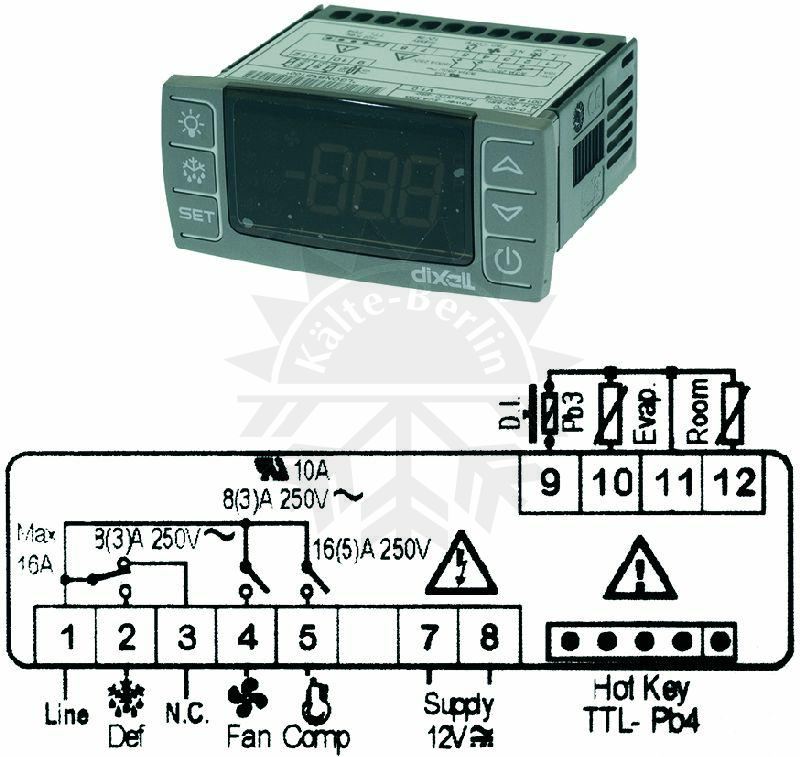 Bild 1: Digitales Thermostat Dixell XR60CX-0N0C0 12V