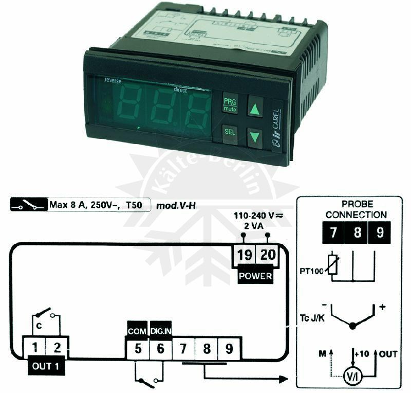 Bild 1: Feuchtigkeitssensor Carel IR32V4H000 230V