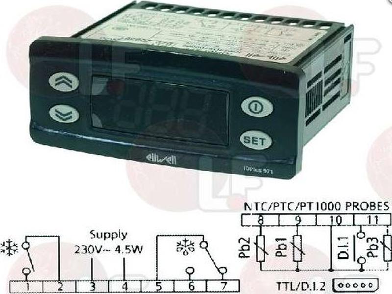 Bild 2: Elektronisches Digital Thermostat Eliwell IDPlus 971 230V