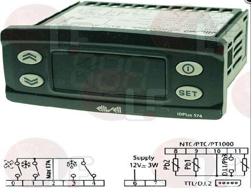 Bild 2: Elektronisches Digital Thermostat Eliwell IDPlus 974 12V