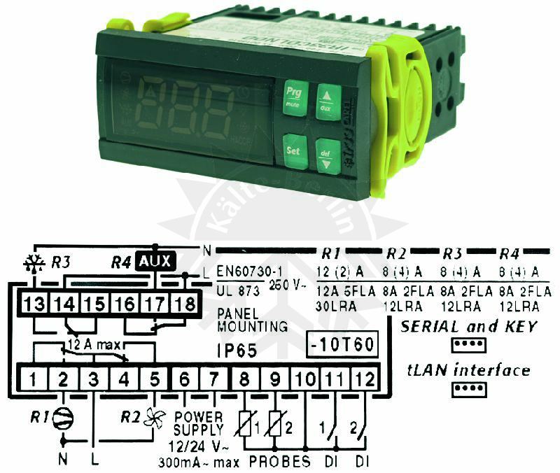 Bild 1: Elektronisches Thermostat Carel IR33COLNOO 12-24Vac NTC