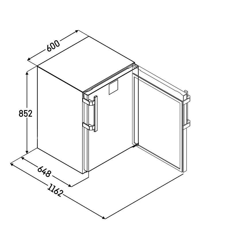 Bild 6: Liebherr Glastür Kühlschrank MRTve 1511 Var. 744 Performance