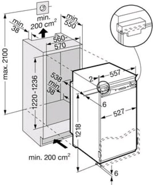 Bild 2: Liebherr Weineinbauschrank Vinidor WTI 2050