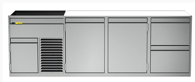 Bild 1: Nordcap Getränketheke Luxemburg - 2 Becken links
