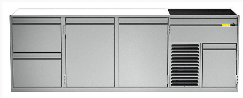 Bild 1: Nordcap Getränketheke Luxemburg - 2 Becken rechts