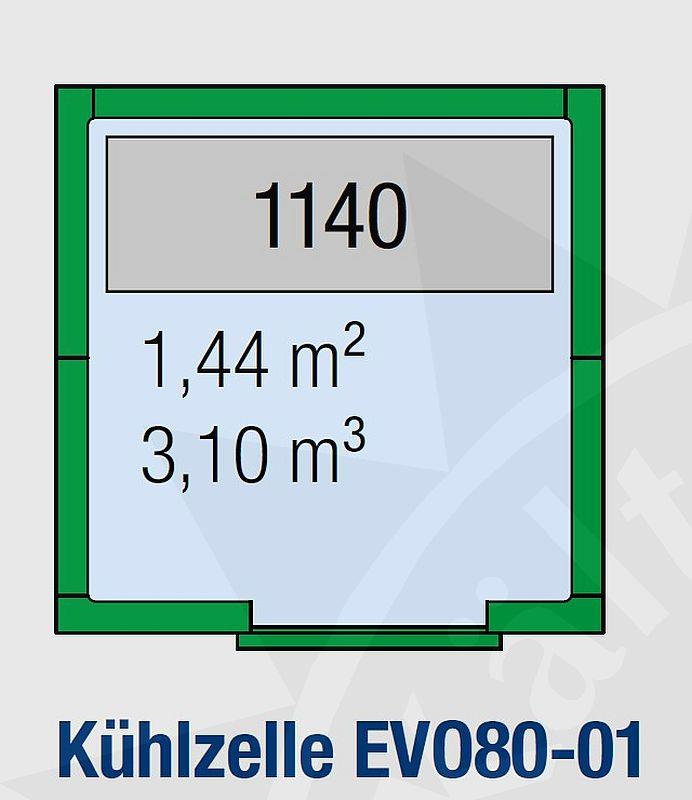 Bild 2: Regaleinrichtung für Kühlzellen EVO80-01 und EVO100-01