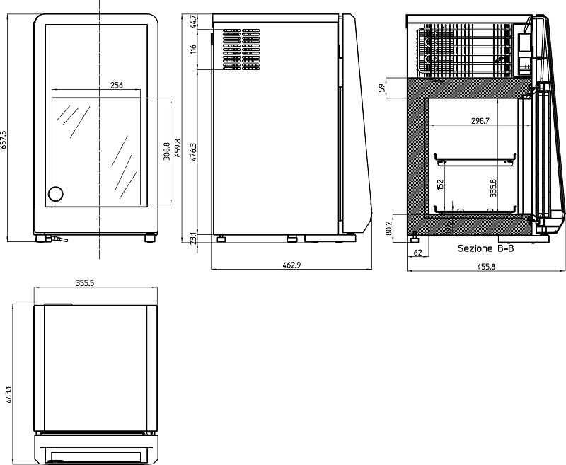 Bild 6: Esta Iarp Tiefkühlschrank mit Glastür Excite