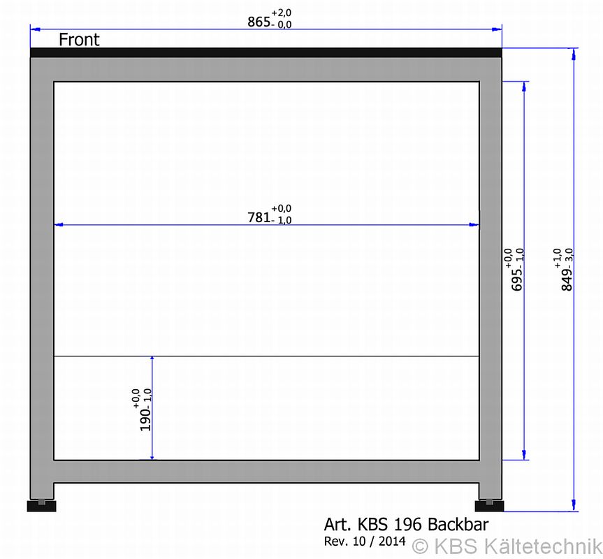 Bild 5: KBS Backbar Kühlschrank 196