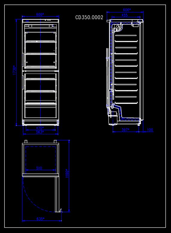 Bild 4: KBS Getränkekühlschrank Flaschenkühlschrank CD 350-2
