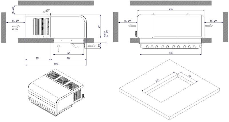 Bild 4: Rivacold TK Deckenaggregat BEST BEC2353LA70P12