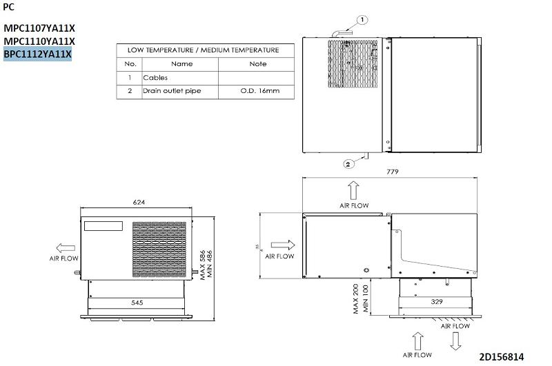 Bild 4: Zanotti Deckenaggregat Normalkühlung MPC1110YA11X