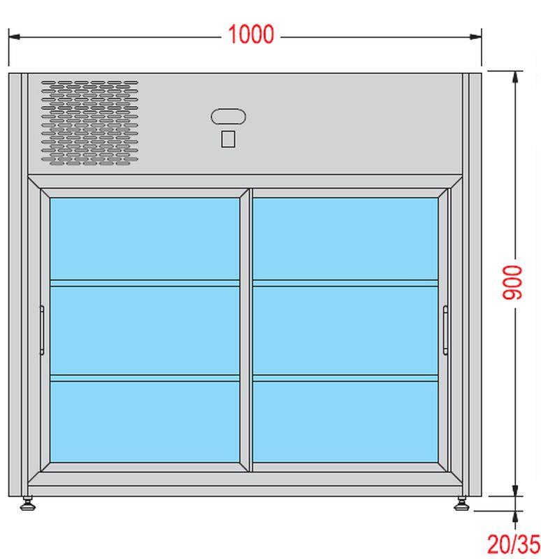 Bild 2: Nordcap Panorama-Kühlvitrine Linus 200