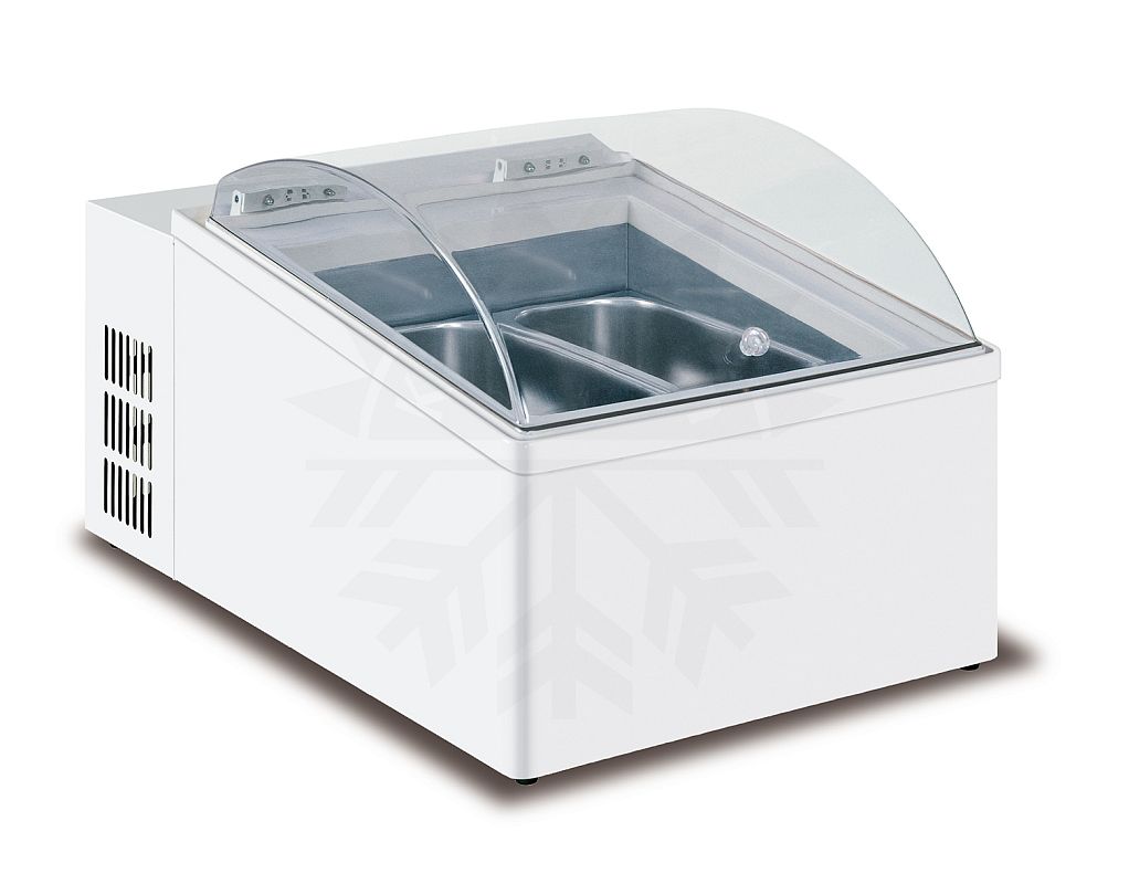 Bild 1: Nordcap Auftisch-Eisvitrine EIS-2V