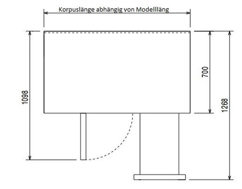 Bild 7: Nordcap Kühltisch, 2 Abteile CLM 650 2-7001