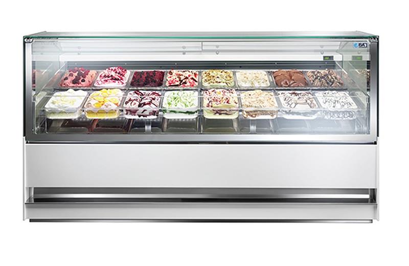 Bild 1: Nordcap ISA Speiseeisvitrine 3D Show H135-220