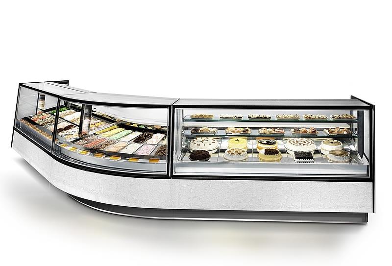 Bild 1: Nordcap Kuchenvitrine Kaleido Pastry H135-170