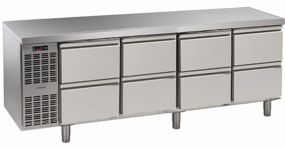 Bild 1: Nordcap Kühltisch, 4 Abteile CLM 4-7051 APL-AK