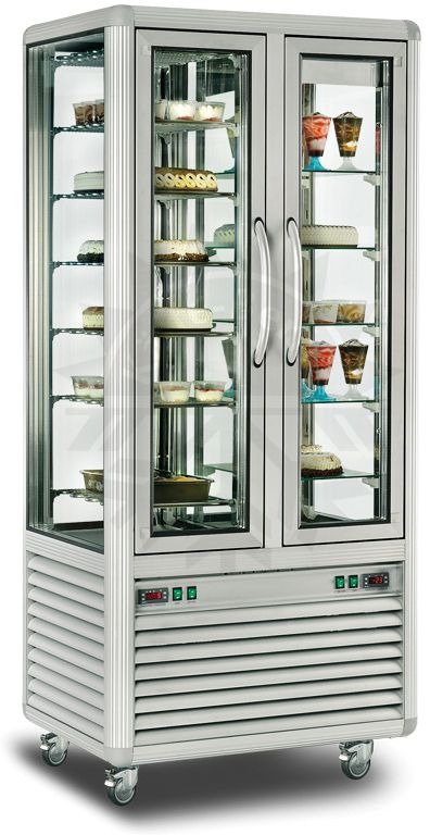 Bild 1: Nordcap Panorama Kühlvitrine + Tiefkühlvitrine PG 480 S/S+