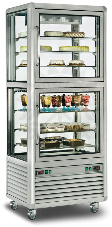 Bild 1: Nordcap Panorama Kühlvitrine + Tiefkühlvitrine PG 520 S/S