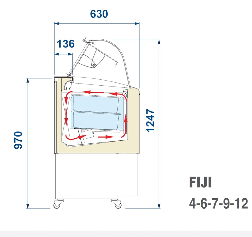 Bild 4: Nordcap Speiseeisvitrine Fiji 7 2.0