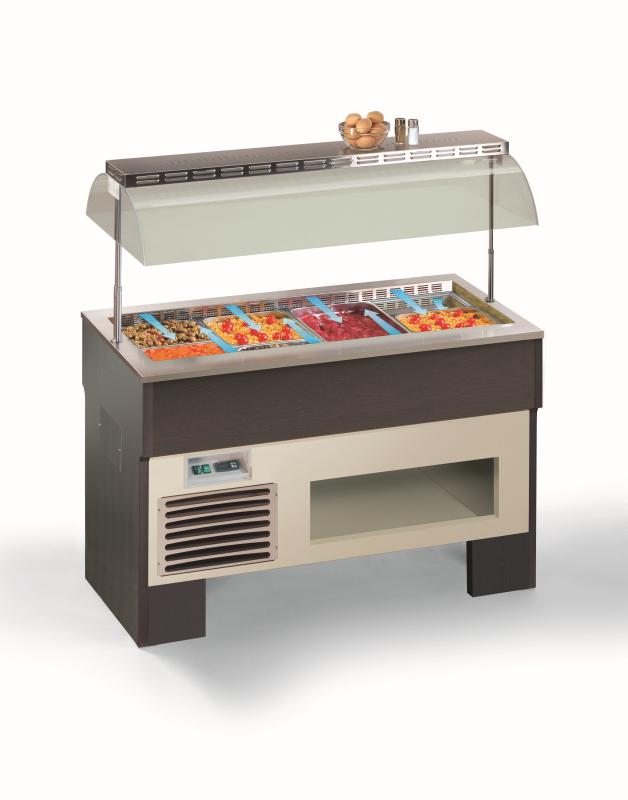 Bild 1: Nordcap / Tecfrigo Umluft Salatbar PROXIMA 4 M UM