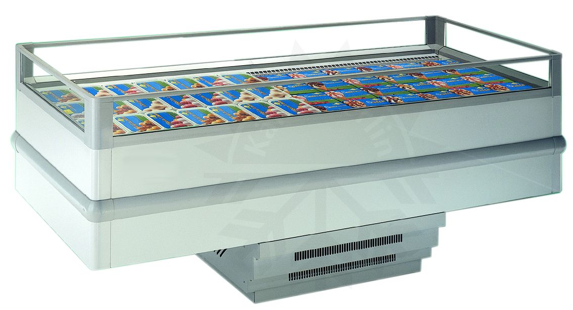 Bild 1: Nordcap Tiefkühlinsel Fiji-SG LT 250 Glasschiebedeckel