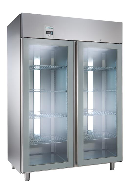 Bild 1: Nordcap Umluft-Glastür-Kühlschrank KU 1402-G-Z Comfort