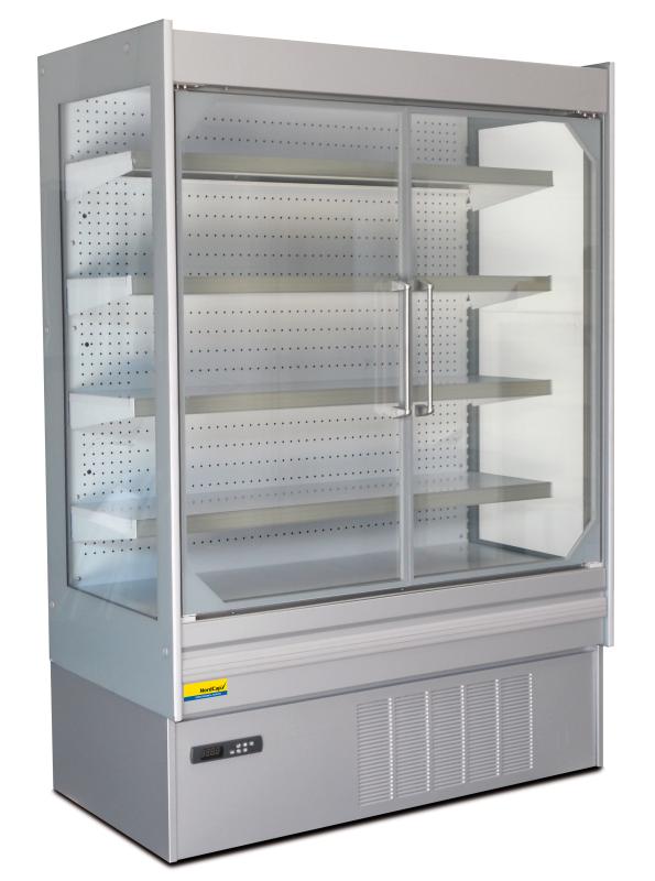 Bild 1: Nordcap Wandkühlregal SWAN L100 mit Drehtüren